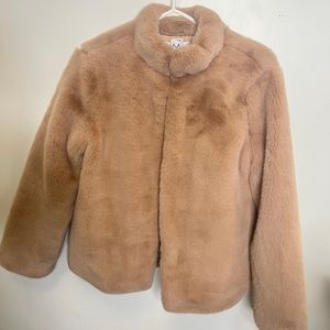 Magaschoni Faux Fur Teddy Bear Coat Women's Small